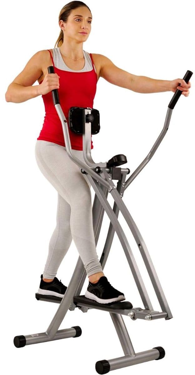 KAD® Hometrainer - Crosstrainer - Fietstrainer - Grijs - 64cm x 49cm x 145cm