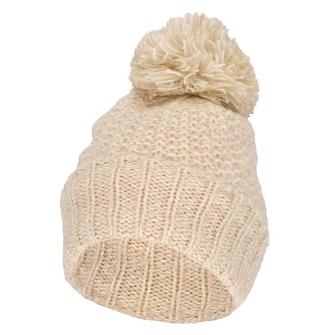Ski muts dames - One Size - Wool white