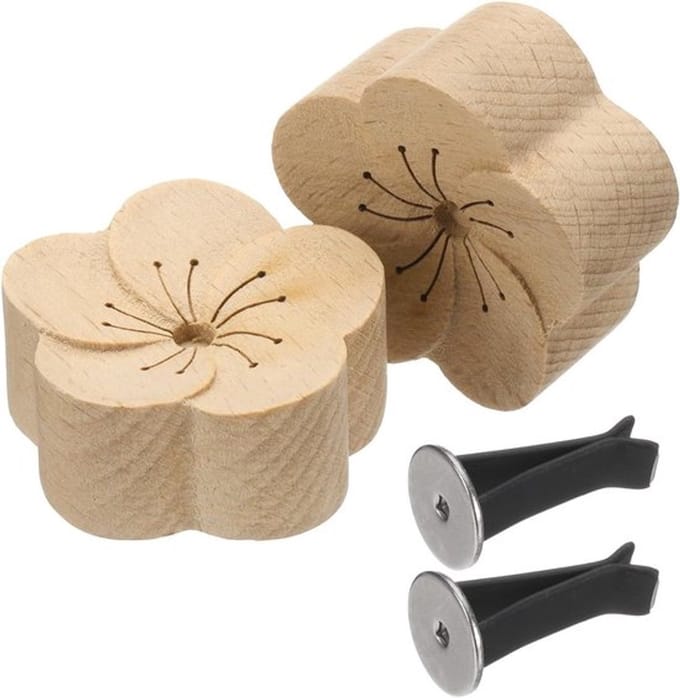 Allecta - Set van 2 houten etherische oliediffusers met