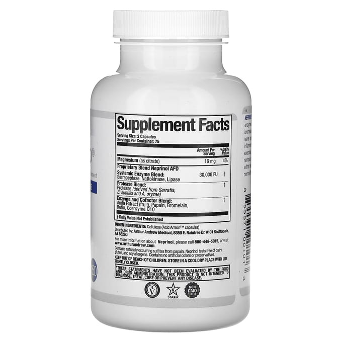Neprinol Afd, Défense Avancée de la Fibrine, 15 000 FU, 150 Capsules