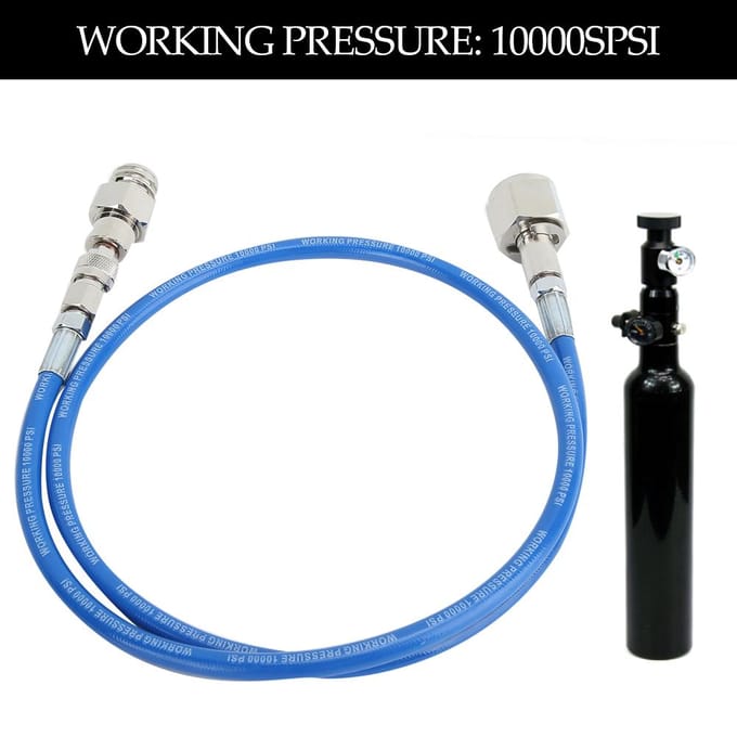 1m/3.3ft Blauwe G1/2-14 CO2 Slang Soda Water Adapter Slang Kit Accessoires voor SodaStream blue
