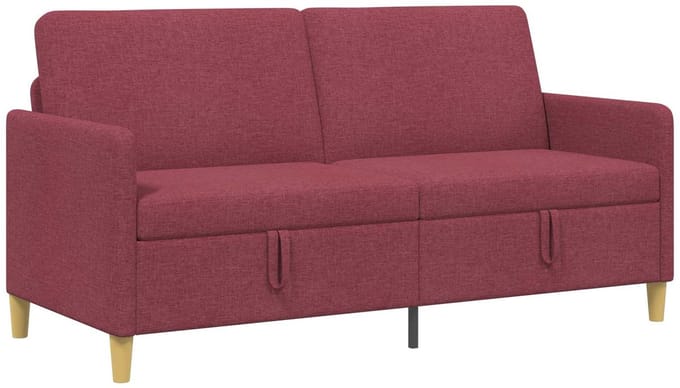 vidaXL - Sofa - met - Opbergruimte - Wijnrood - 172 - x - 78 - x - 87 - cm - Polyester