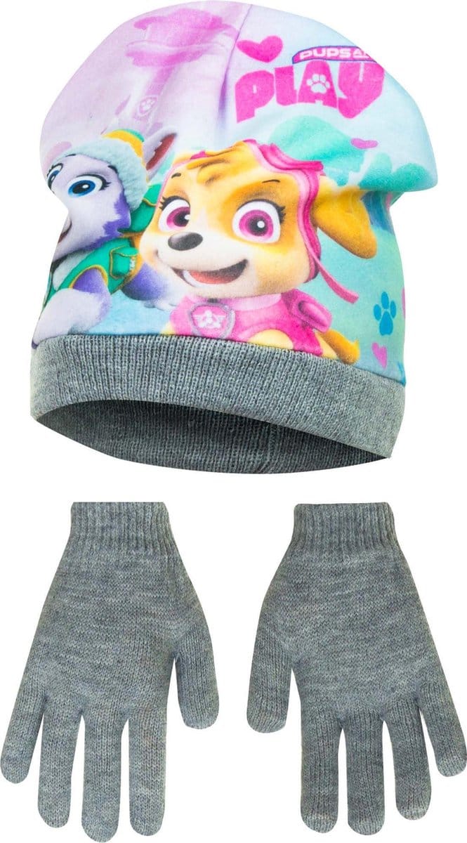 set van muts en handschoenen Paw Patrol - maat 52