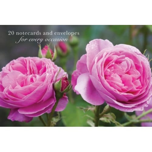Card Box Of 20 Notecards And Envelopes: Pink Rose - Peony Press