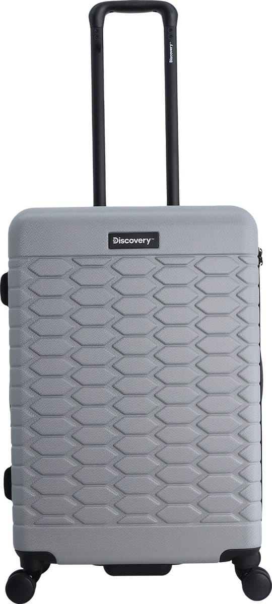 Discovery - Reptile | Harde Koffer / Trolley / Reiskoffer / Valies - 67 cm (Medium) - Zilver - Zilver / Medium