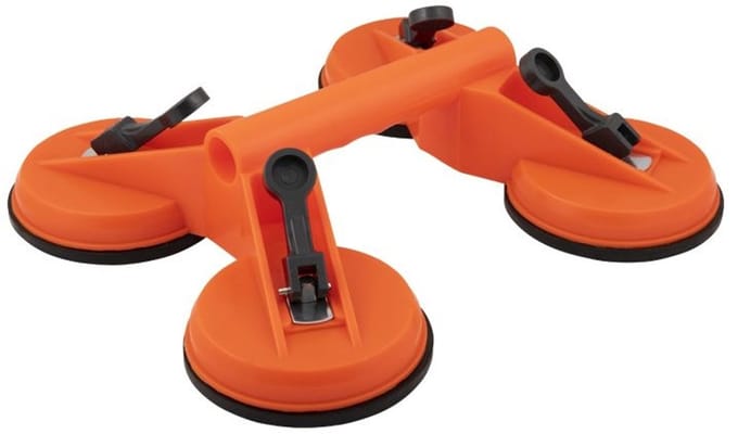 Zuignap Quattro - Tegelzuignap - Glasdrager - 130 kg