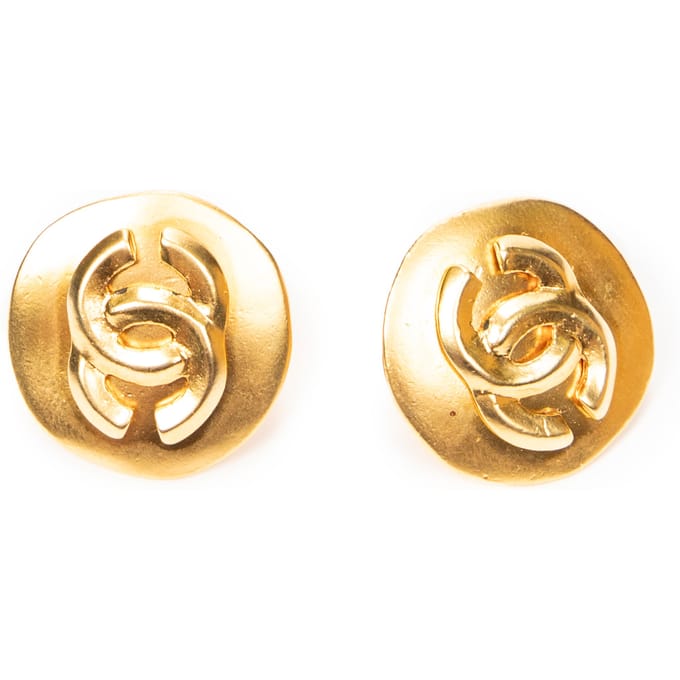 CC Round Clip On Earrings   oorbellen