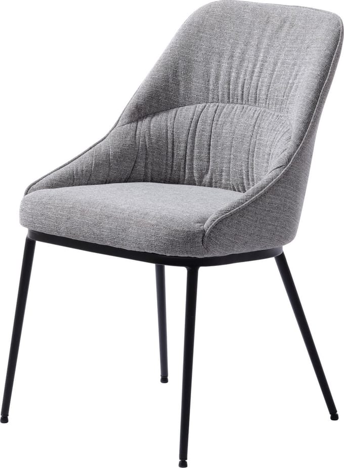 Eetkamerstoel Meridian Mid Grijs Tweed - Giga Living
