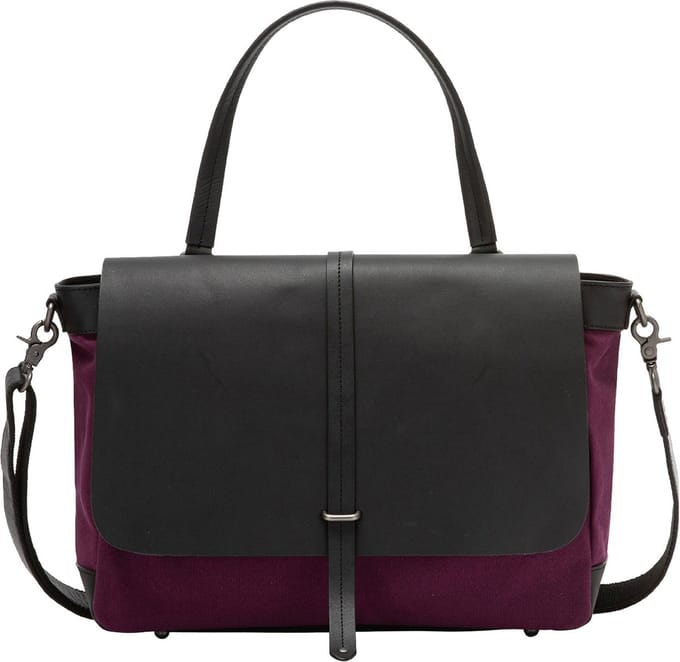 DuDu Schoudertas leer 37 cm - Dames - pflaume