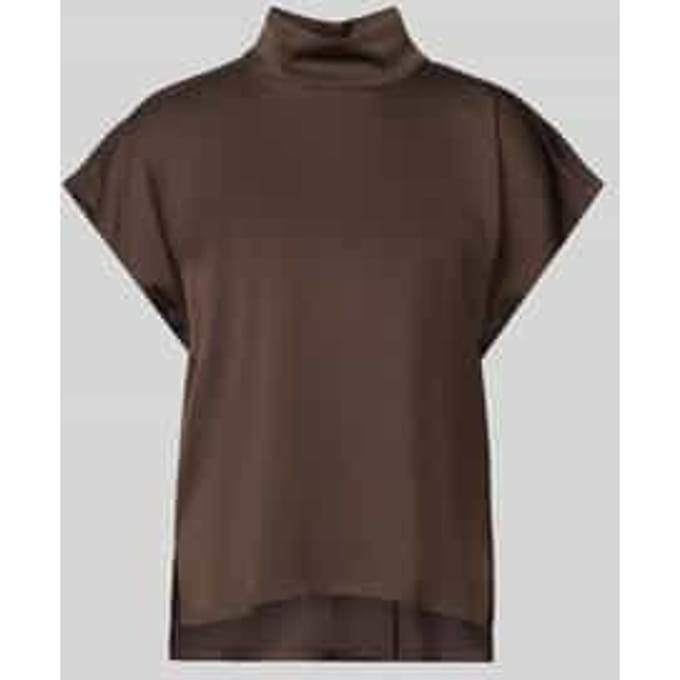 Blousetop met opstaande kraag model 'ALARIA'