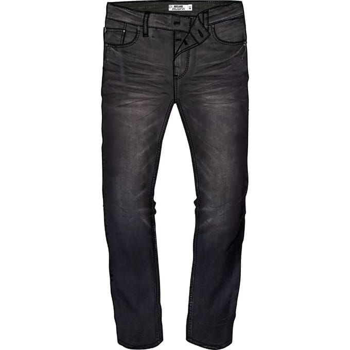 DEELUXE Zwart afgewassen regular jeans STAN DEEP BLACK USED