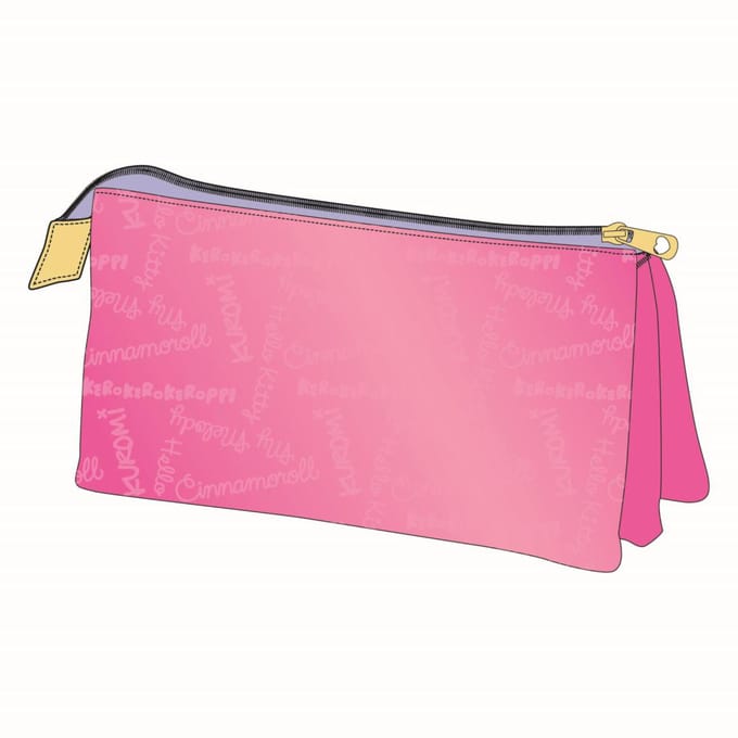 Hello Kitty & Friends Etui Meisjes – 3 Vakken – Roze