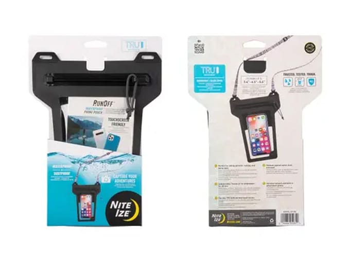 Nite Ize RunOff Waterbestendige Telefoonhoes Antraciet