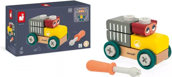 Janod - Brico'Kids - Doe-het-zelf auto - Beer
