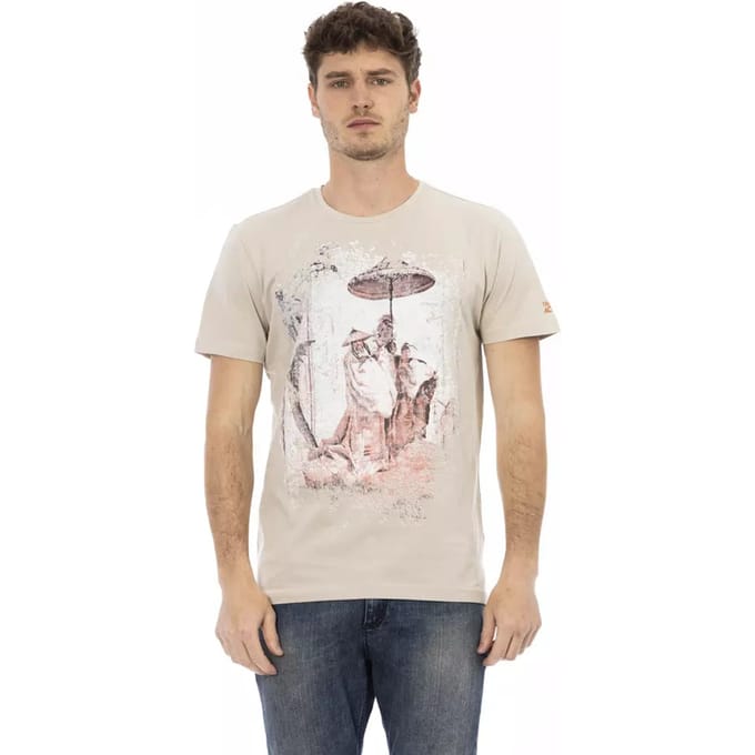 Trussardi Action Beige Katoenen Heren T-shirt