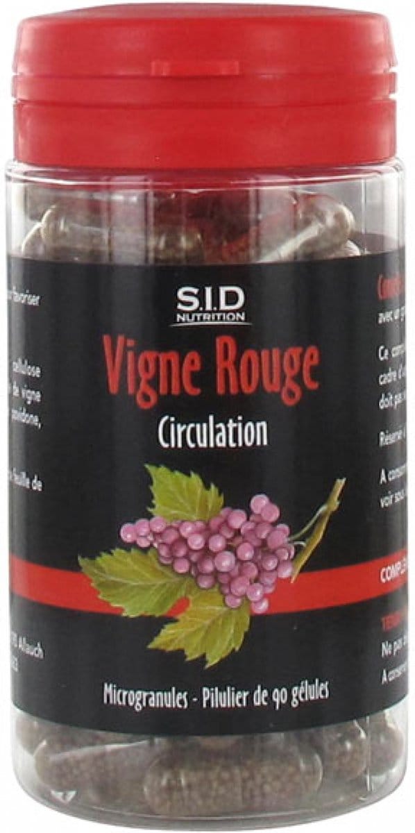 S.I.D Nutrition Circulatie Rode Wijnstok 90 Capsules