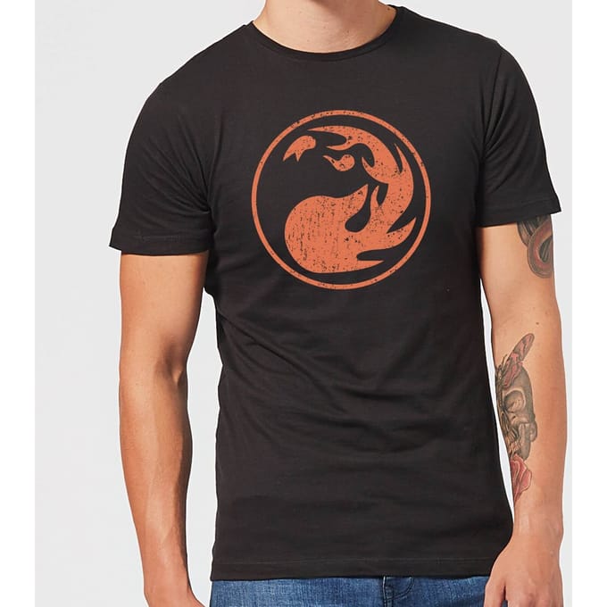 Magic The Gathering Red Mana T-shirt - Zwart - S