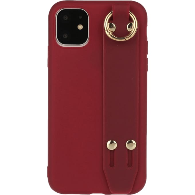 Comfycase iPhone 12 Mini Strap Holder Case Rood
