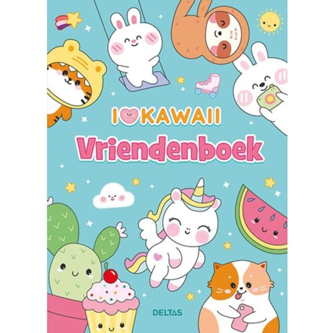 Ik hou van Kawaii vriendenboek - Deltas - Hardcover
