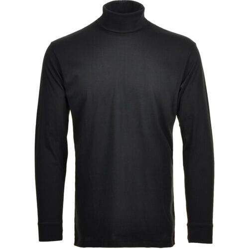 Ragman Long Sleeve Uni Col T-Shirt Single Jersey Zwart / male