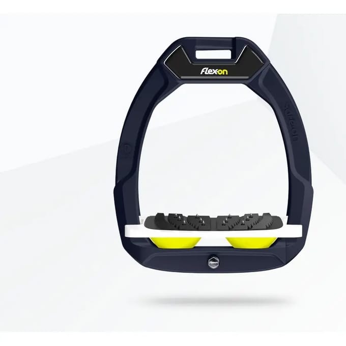 Veiligheidsbeugels voor het paardrijden Hellend Ultra Grip Marine/Wit/Geel Flex-On Safe-On