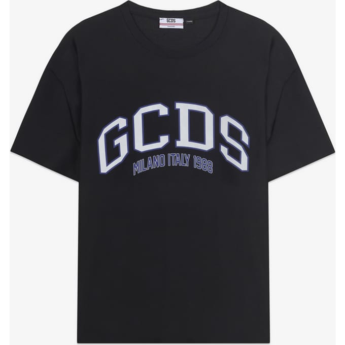 T-shirt met zwart man logo