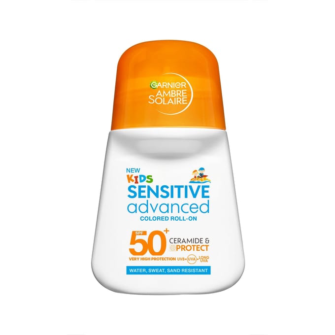 Garnier Ambre Solaire Sensitive Advanced Kids Barrier Repair Roll-on SPF 50+ 50 ml