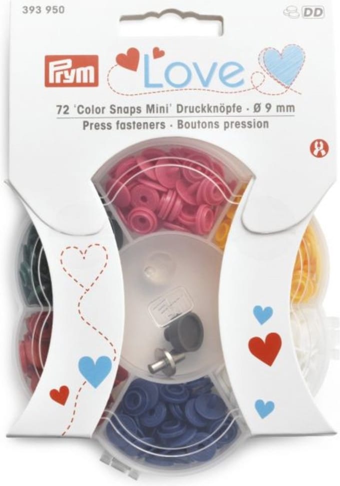 Prym Love Color Snaps Mini DK doos 6 kleurs - Drukknopen Color Snaps - Prym