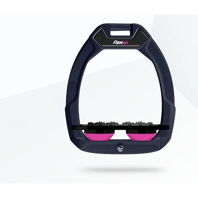 Veiligheidsstijgbeugels Plat Ultra Grip Aluminium/Zwart/Roze Flex-On Safe-On