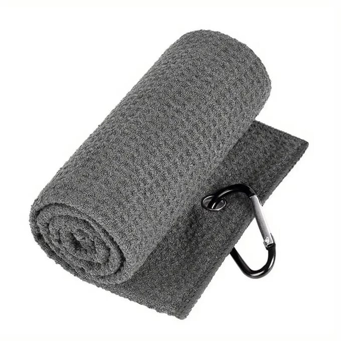 Nivard Golf Handdoek - Golfhanddoek - Golf Accessoires - Towel - Comfortabel - Grijs