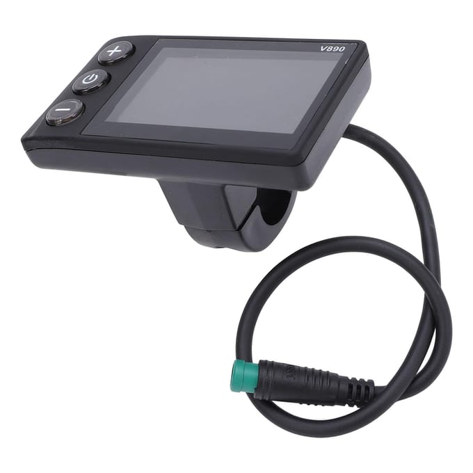 Elektrische Fiets LCD Display Waterbestendig Multifunctioneel Rijdisplay Meterpaneel voor 22.2mm black