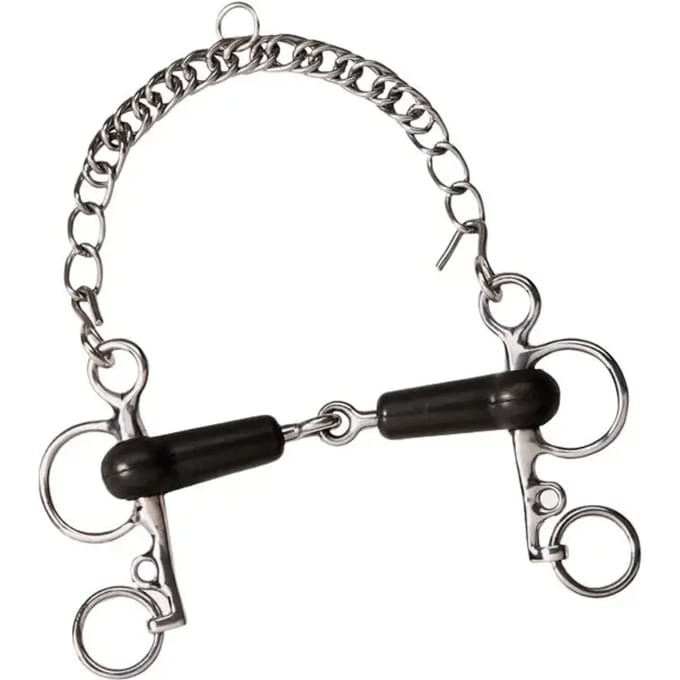 Pelham voor paard gebroken rubber Shorts takken Feeling