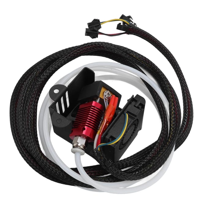 Volledig gemonteerde hotend voor Ender 5 Aluminium verwarmingsblok Nozzle Koelventilator Extruder Hot End Kit black