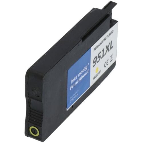 PrintAbout Inktcartridge 951XL (CN048AE) Geel Hoge capaciteit geschikt voor HP