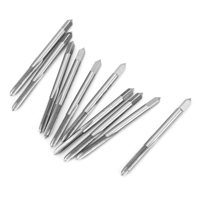 10 stuks M4 x 0,7 H2 Schroefdraad Tap HSS Hoge Hardheid Machine Tappen Rechte Schroefdraad Boorbits