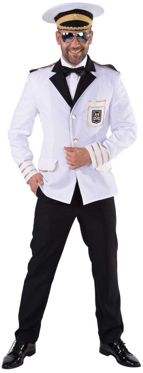 Magic Design Verkleedjas Kapitein Polyester Wit/goud Maat Xl