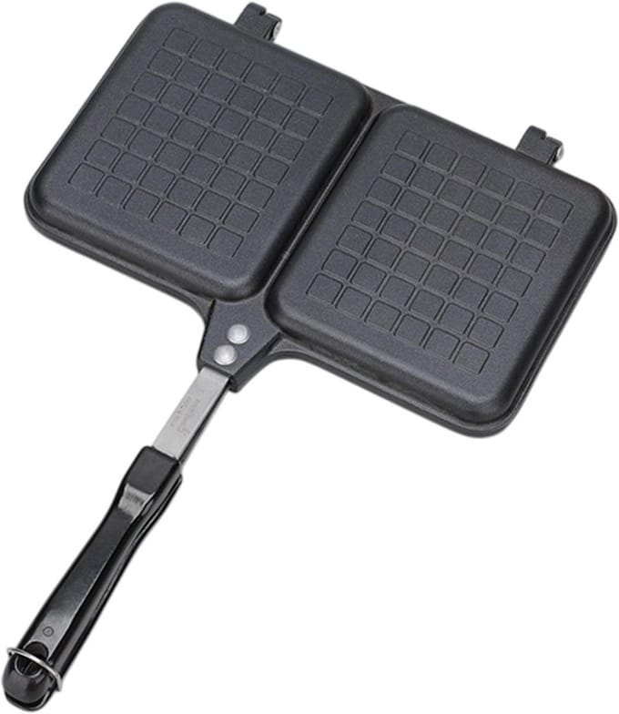 Sandwichpers - Warme Sandwichmachine - Snelle Maaltijden - Dubbele Paneel - 255 cm Breed - Zwart