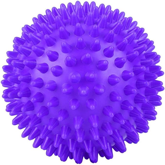 Massagebal - Spiky Bal - Spierontspanning - Handbediend - 7.5cm - Paars