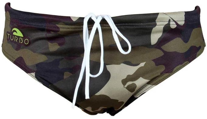 Turbo Commando Zwemslip Groen M Man