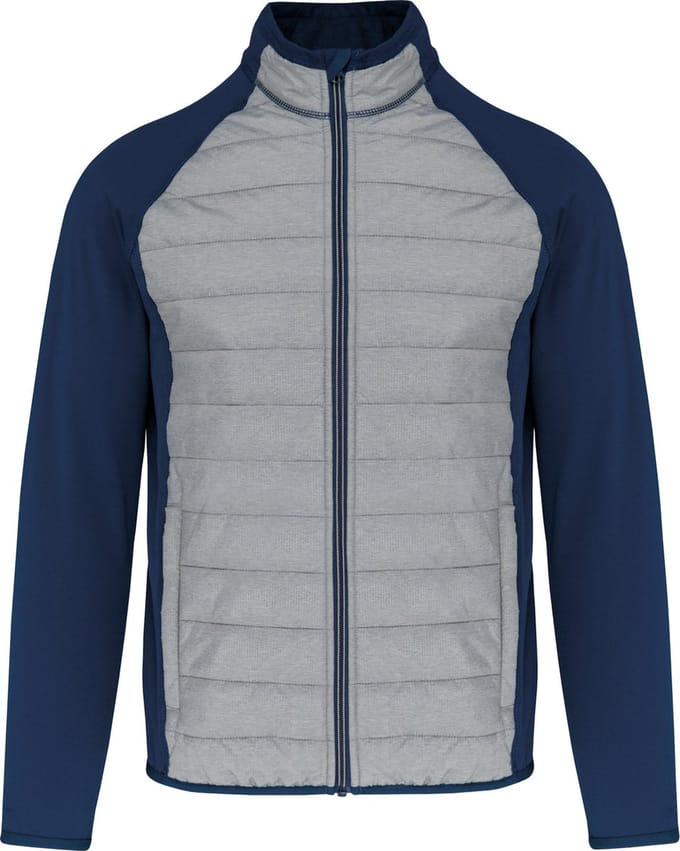 Outdoorsportjas met waterafstotende behandeling 'Proact' Marl Grey/Navy - S