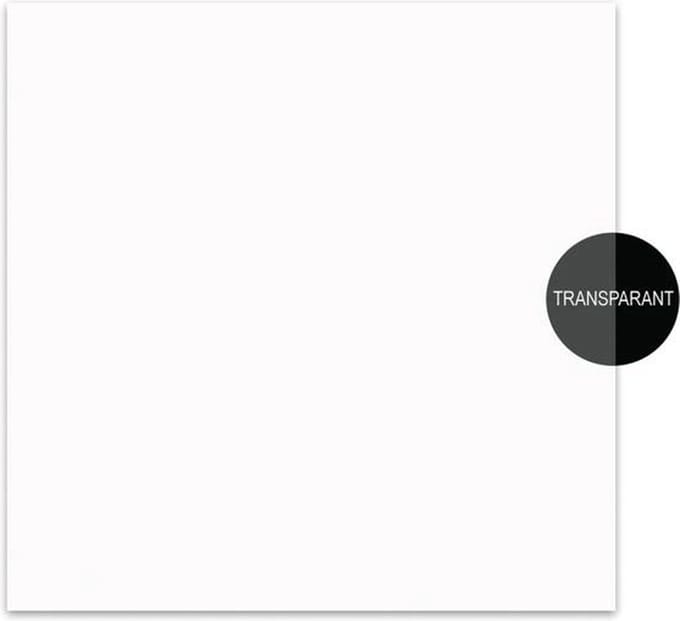 Boston PG-133-TR pickguard material, 1 ply, 30x29cm, p.c. transparent