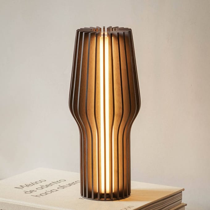 Eva Solo - Radiant LED Lamp Smoked Oak - Bruin - Eikenhout - Kunststof