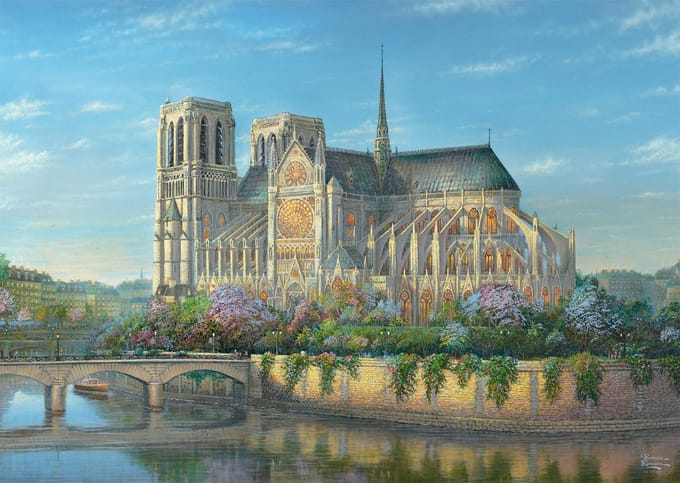 Schmidt legpuzzel Notre Dame 1000 stukjes premium kwaliteit puzzel.