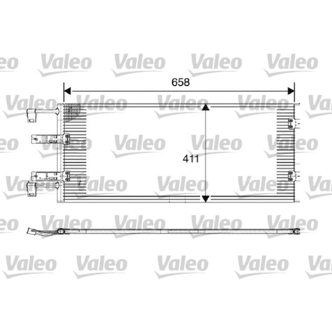 Condensator, airconditioning VALEO 817645
