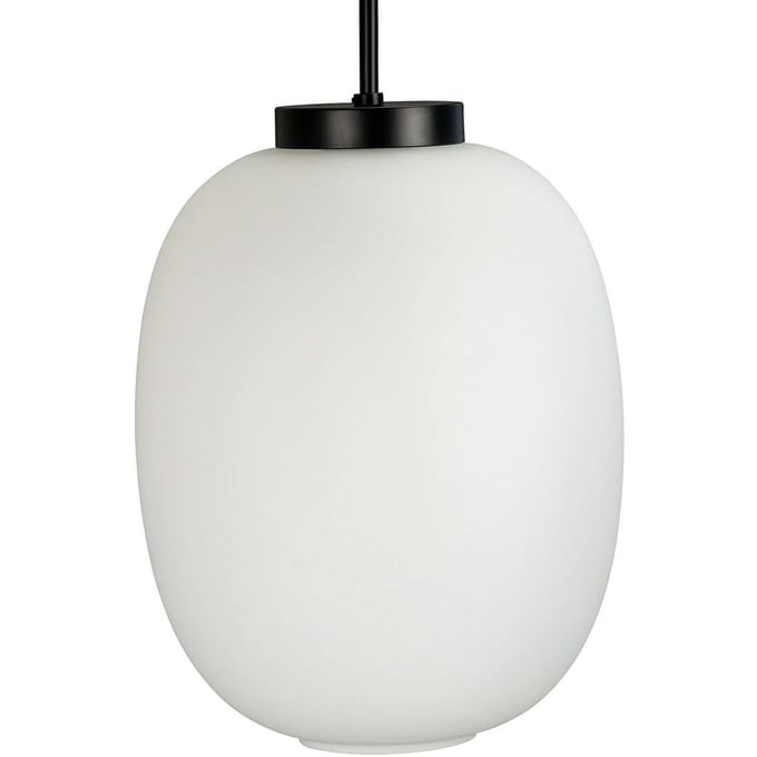 Dyberg Larsen DL39 hanglamp Ø 25cm opaalwit/zwart