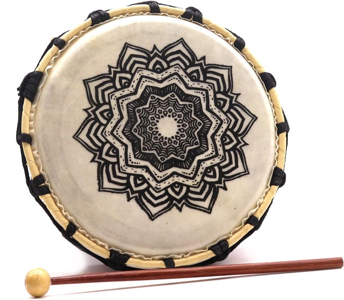 Mandala Sjamanistische Drum met Stok - 20cm