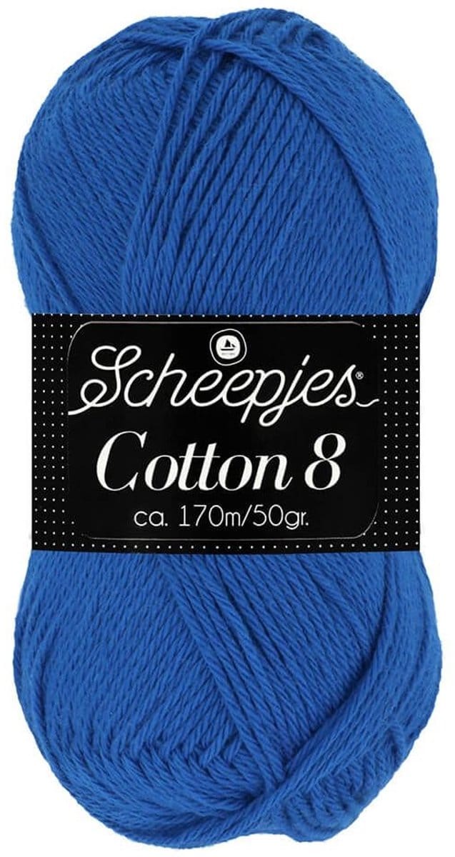 Scheepjes Cotton 8 50g - 519 Blauw