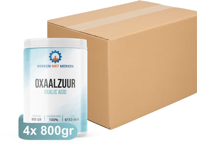 Oxaalzuur - Ontweringswater - Doos, 4 x 800gr