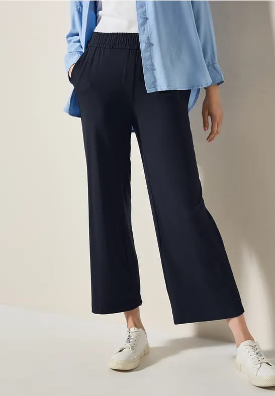 7/8 Wide Legs jersey broek