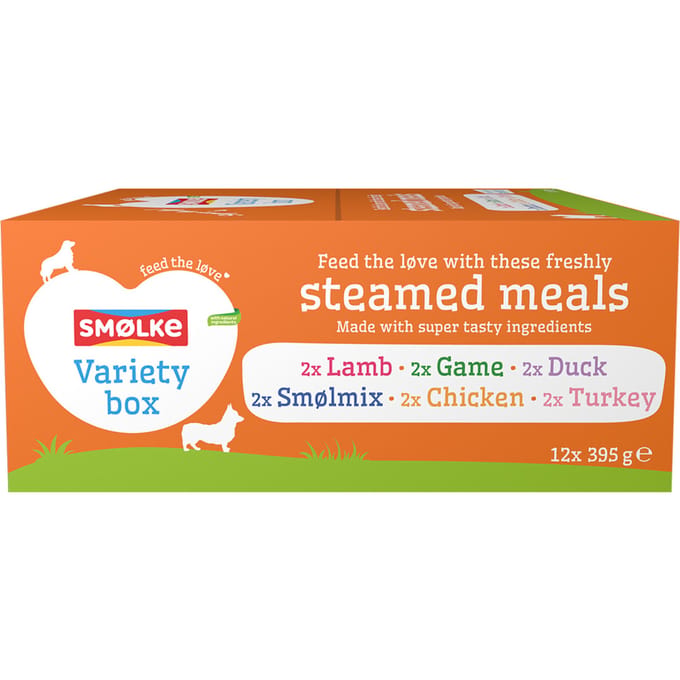 Smølke Steamed Meals 12 x 395 g --Mix (6 Soorten)